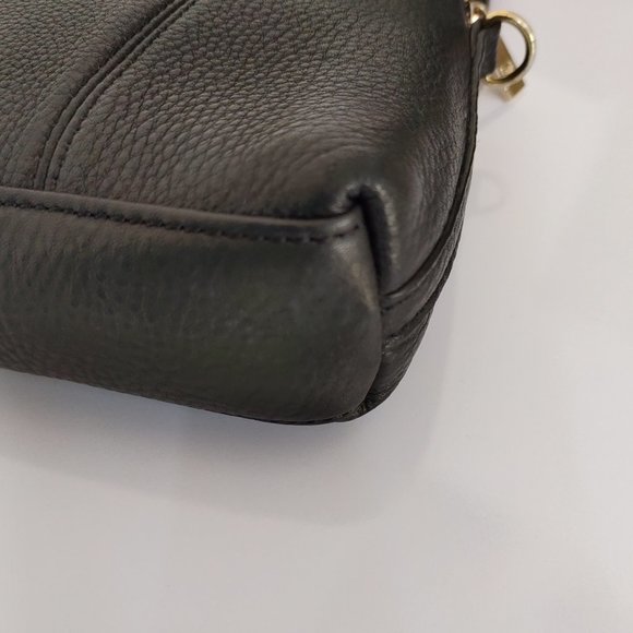 Pierre Carden Paris Black Leather Bag Pouch - Picture 6 of 7